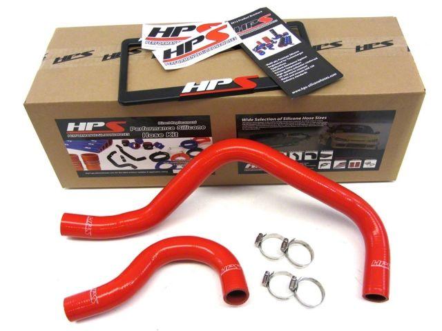 HPS Red Reinforced Silicone Radiator Hose Kit Coolant Acura 90-93 Integra B18 B20