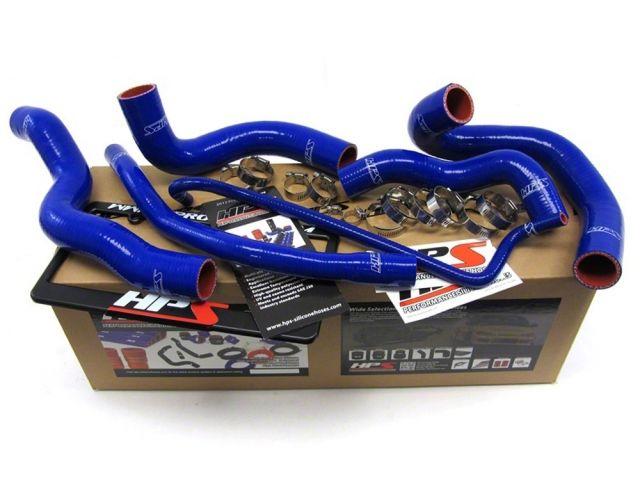 HPS Blue Reinforced Silicone Radiator Hose Kit Coolant Ford 05-06 Mustang V8