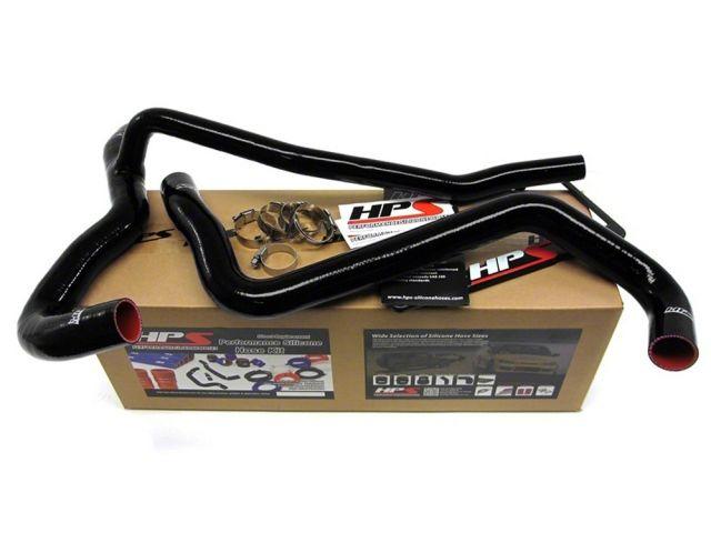 HPS Black Reinforced Silicone Radiator Hose Kit Coolant Ford 07-10 Mustang GT V8