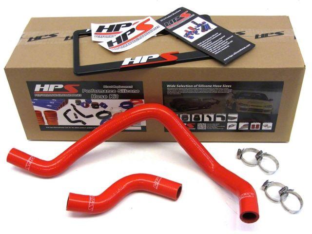 HPS Red Reinforced Silicone Radiator Hose Kit Coolant Honda 92-00 Civic SOHC D15 D16
