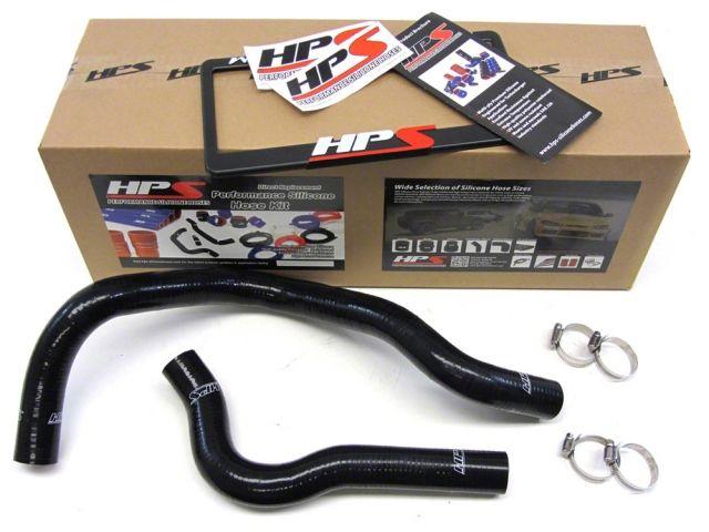 HPS Black Reinforced Silicone Radiator Hose Kit Coolant Honda 93-97 Del Sol DOHC VTEC B16