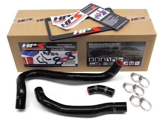 HPS Black Reinforced Silicone Radiator Hose Kit Coolant Honda 06-11 Civic Si