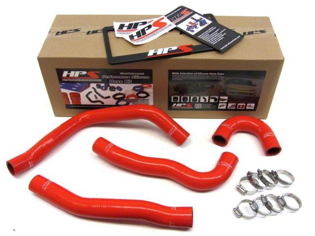 HPS Red Reinforced Silicone Radiator Hose Kit Coolant Mitsubishi Lancer EVO 10