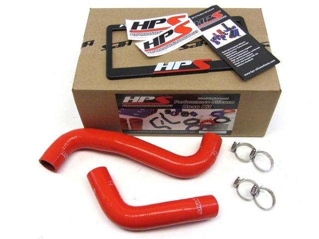 HPS Red Reinforced Silicone Radiator Hose Kit Coolant Subaru 08-17 WRX / STI