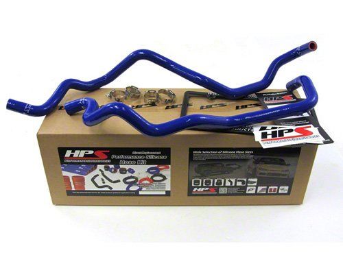HPS Blue Reinforced Silicone Heater Hose Kit Jeep 07-11 Wrangler JK 3.8L V6 Left Hand Drive