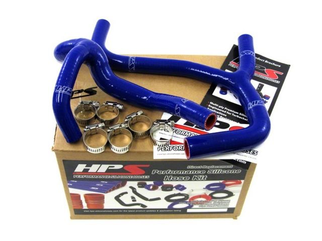 HPS Blue Reinforced Silicone Radiator Hose Kit Coolant Honda 03-04 CRF450R