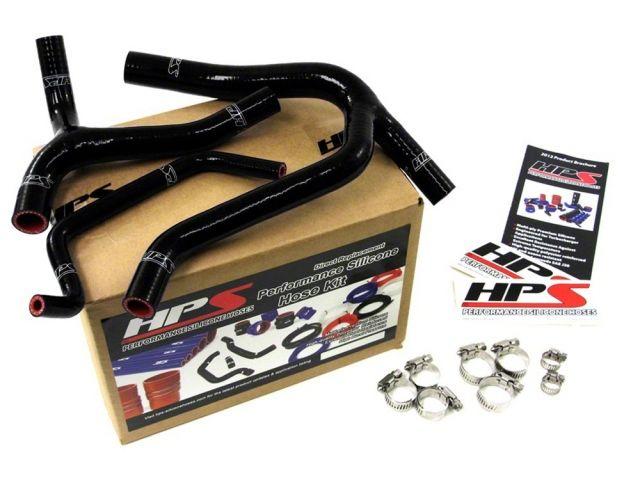 HPS Black Reinforced Silicone Radiator Hose Kit Coolant Kawasaki 06-08 KX450F