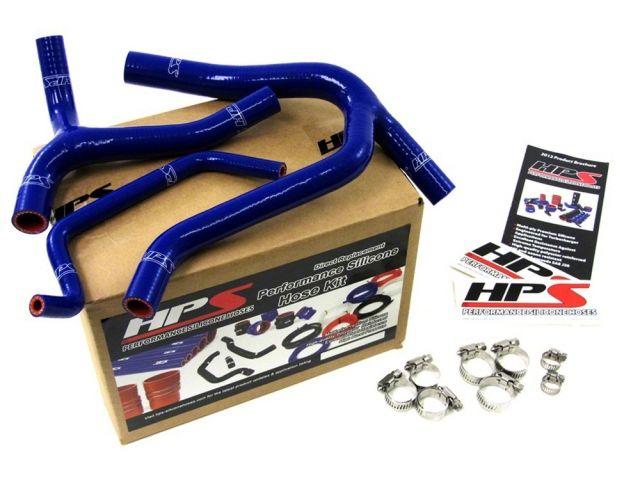 HPS Blue Reinforced Silicone Radiator Hose Kit Coolant Kawasaki 06-08 KX450F
