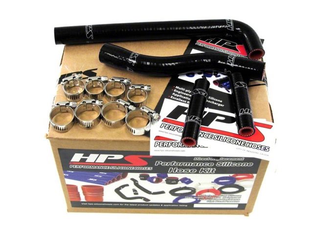 HPS Black Reinforced Silicone Radiator Hose Kit Coolant Yamaha 01-06 WR250F