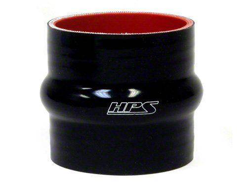 HPS 1-3/4" ID, 3" Length, Silicone Straight Hump Coupler Hose, High Temp 4-ply Reinforced, 45mm ID, Black