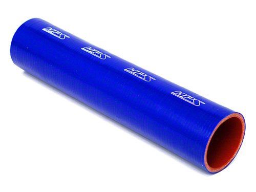HPS 2-1/4" ID, 1 Foot Length, Silicone Straight Coupler Tube Hose, High Temp 4-ply Reinforced, Blue, 57mm ID