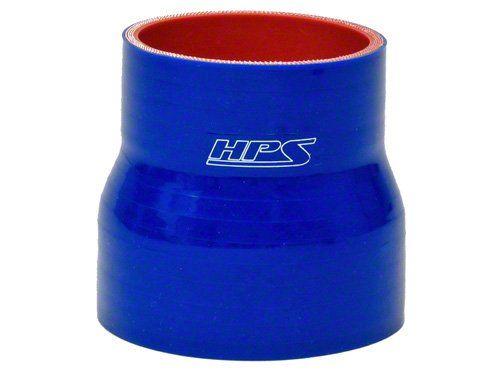 HPS 1" - 1-5/8" ID, 3" Length, Silicone Straight Reducer Coupler Hose, High Temp 4-ply Reinforced, 25mm - 41mm ID, Blue