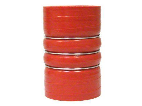 HPS 4" ID Silicone Charge Air Cooler CAC Hose Double Hump Coupler Bellow Hot Side, Ultra High Temp 4-ply Aramid Reinforced