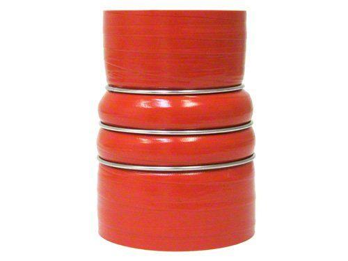 HPS 3-1/2" - 4" ID, 6" Length, Silicone Charge Air Cooler CAC Hose Double Hump Reducer Coupler Bellow Hot Side, Ultra High Temp 4-ply Aramid Reinforced, 89mm - 102mm ID