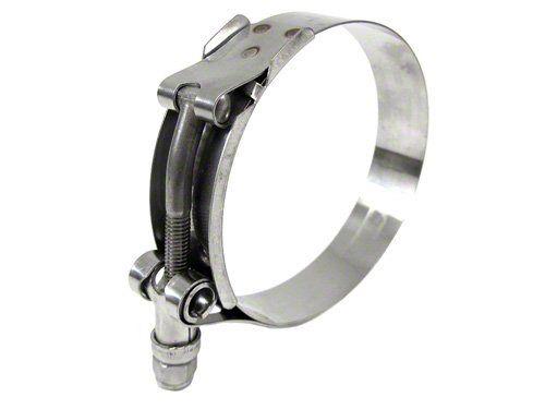 HPS Stainless Steel T-Bolt Hose Clamp Size # 124, fit 4.5" ID hose, Range: 4.76" - 5.08"