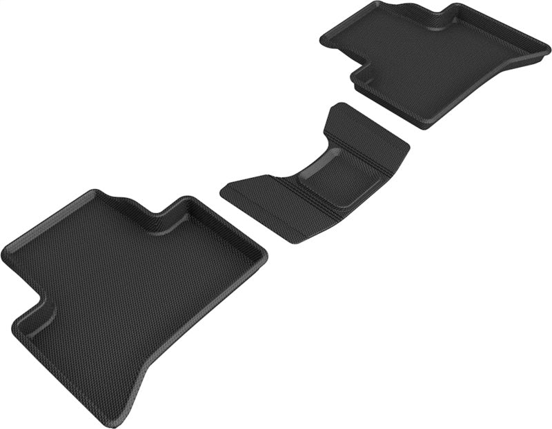 3D MAXpider 18-21 Alfa Romeo Stelvio / Stelvio Quadrifoglio Kagu 2nd Row Floormats - Black L1AR00021509