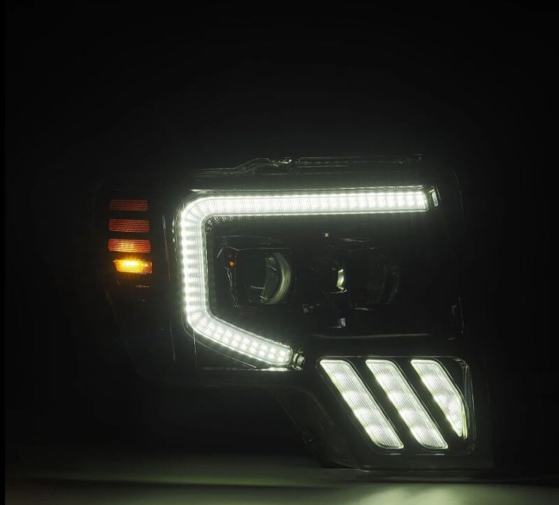 AlphaRex 09-14 Ford F-150 PRO-Series Projector Headlights Black w/Activation Light Seq Signal SB DRL 880483