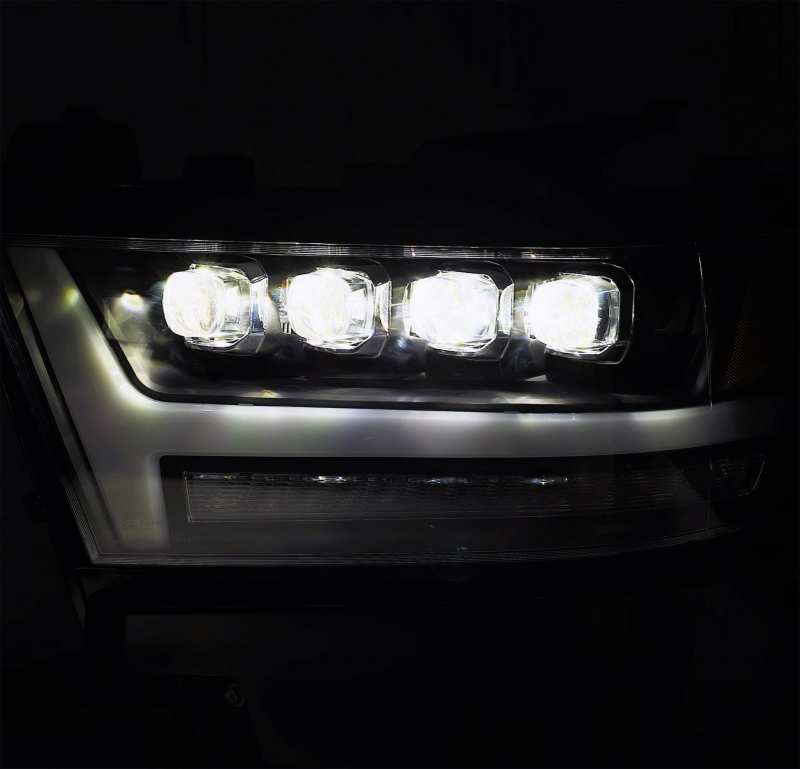 AlphaRex 19-20 Ram 1500HD NOVA LED Proj Headlight Plank Style Matte Blk w/Activ Light/Seq Signal/DRL 880518