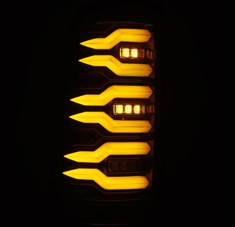 AlphaRex 99-06 Chevrolet Silverado/99-06 GMC Sierra LUXX-Series LED Tail Lights - Black 620006