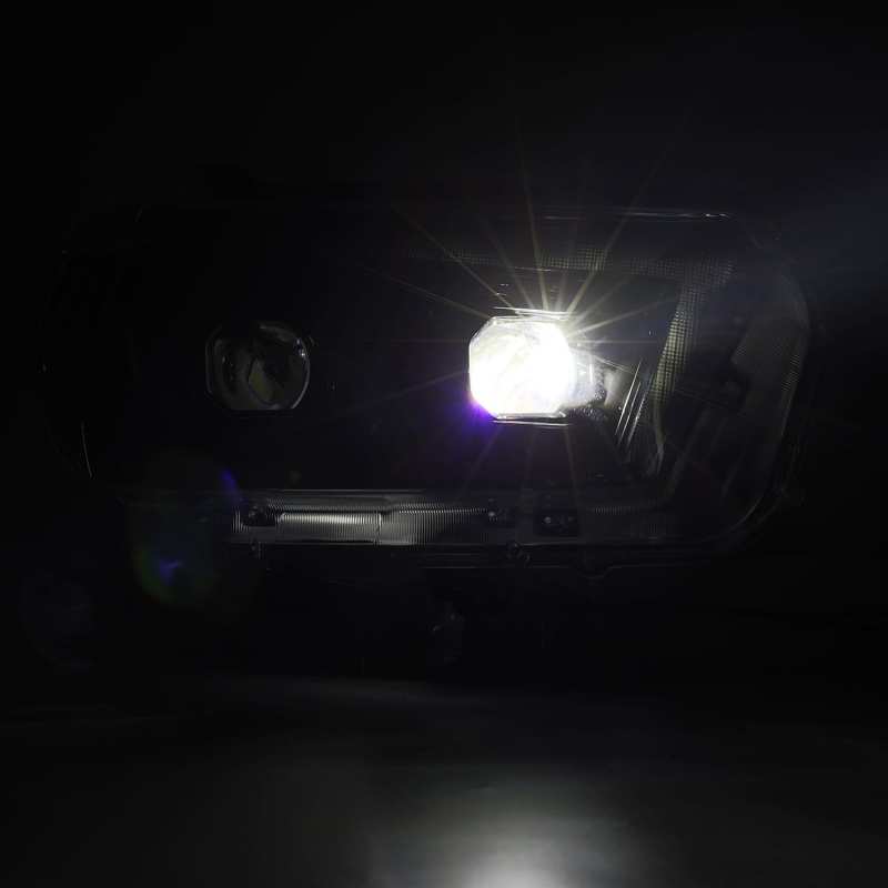 AlphaRex 10-13 Toyota 4Runner LUXX LED Proj Headlights Plank Style Alpha Black w/Seq Signal/DRL 880756