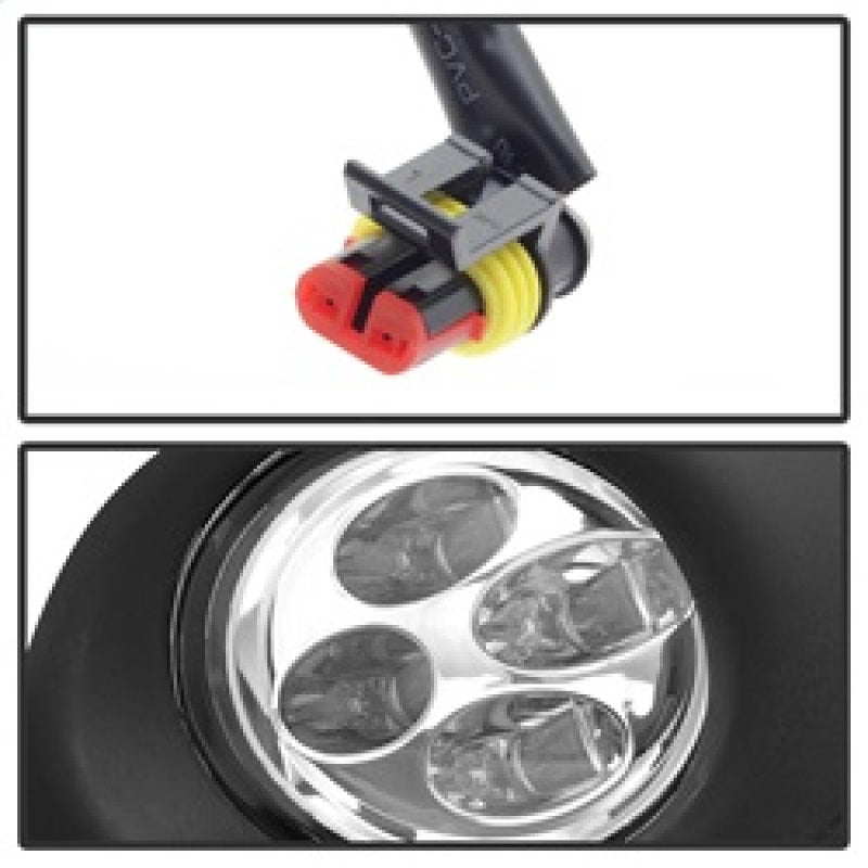 Spyder Nissan Altima 2013-2015 Sedan Daytime DRL LED Running Fog Lights w/Switch Clear FL-DRL-NA13-C 9031649