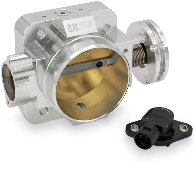 BLOX Racing Honda B/D/H/F Series Engines 70mm Silver Billet Throttle Body V2 BXIM-00202-SI-V2