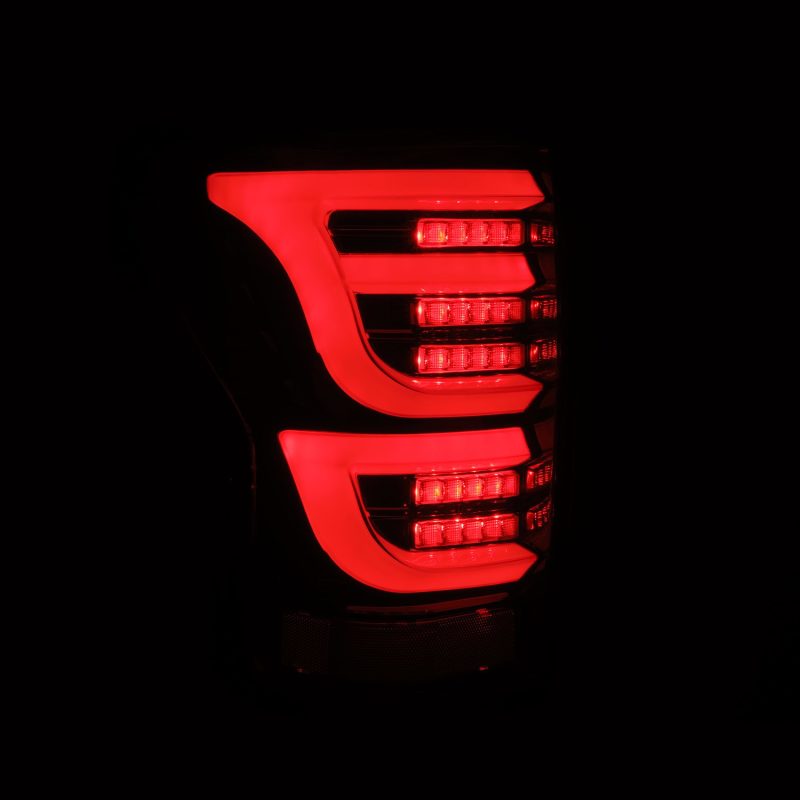 AlphaRex 07-13 Toyota Tundra LUXX-Series LED Tail Lights Alpha-Black 670040