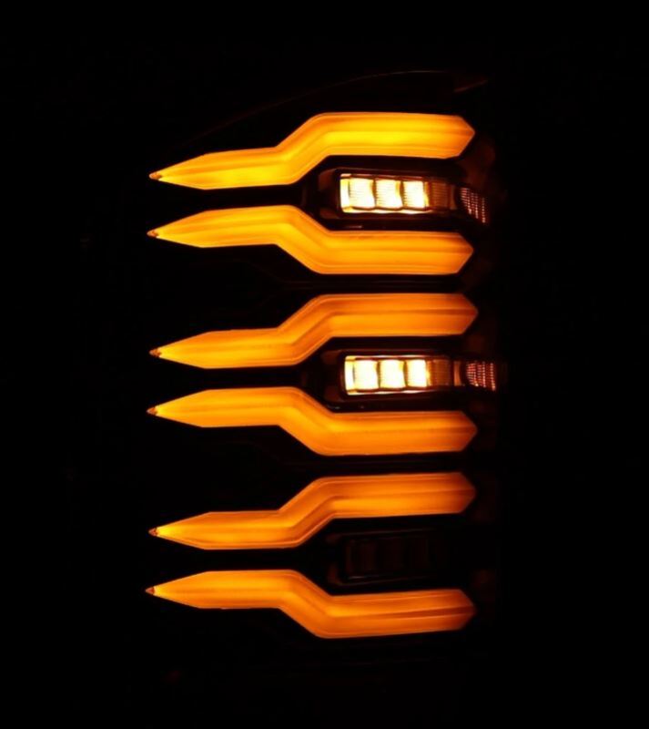 AlphaRex 07-13 Chevrolet Silverado 1500 (Ex. Hybrid Models) LUXX-Series LED Tail Lights Alpha-Black 620090