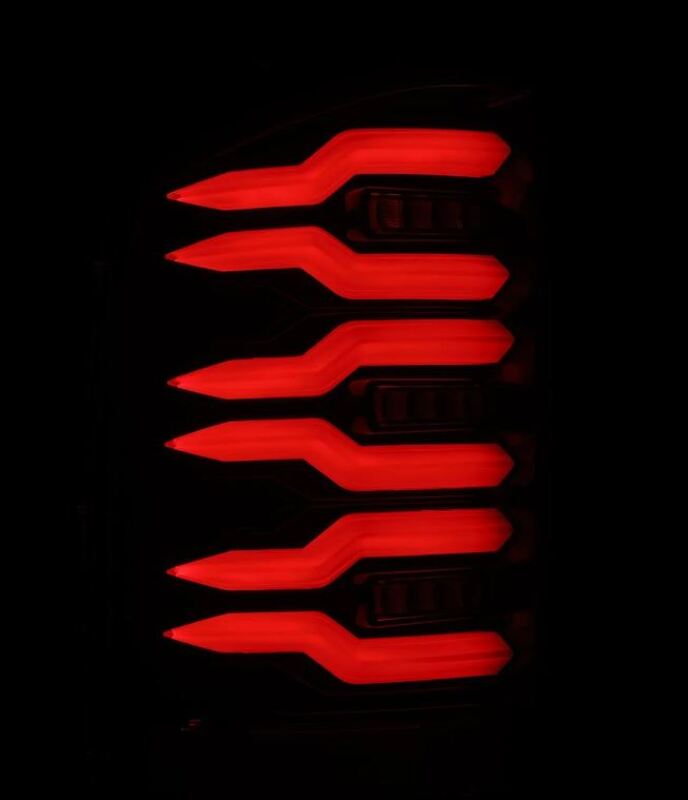 AlphaRex 07-13 Chevrolet Silverado 1500 (Ex. Hybrid Models) LUXX-Series LED Tail Lights Alpha-Black 620090