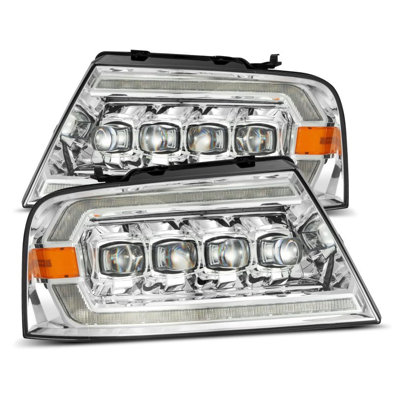 AlphaRex 04-08 Ford F150 / 06-08 Lincoln Mark LT NOVA LED Proj Headlights Chrome w/Activ Light/Seq 880129