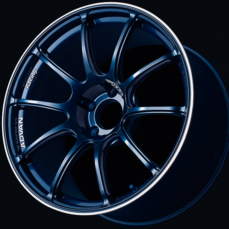 Advan RZII 17x8.0 / +45 Offset / 5x114.3 / 73mm Bore / Racing Indigo Blue and Ring YAZ7G45EE