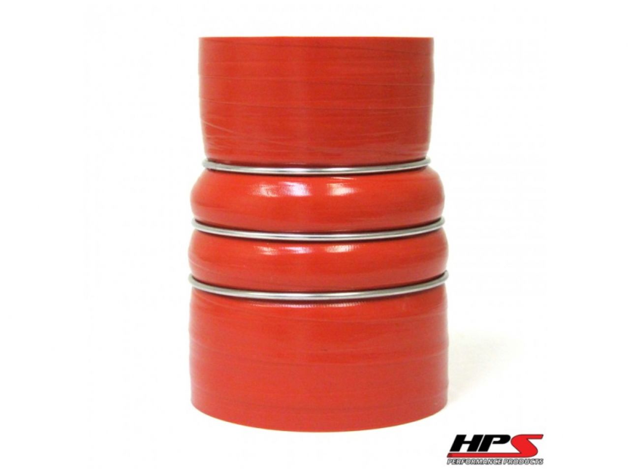HPS 2-3/4" - 3" ID, 6" Length, Silicone Charge Air Cooler CAC Hose Double Hump Reducer Coupler Bellow Hot Side, Ultra High Temp 4-ply Aramid Reinforced, 70mm - 76mm ID