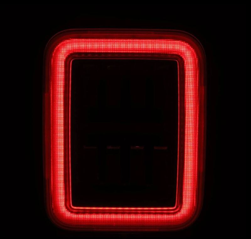 AlphaRex 19-24 Jeep Gladiator JT Nova-Series Prismatic LED Tail Lights - Black-Red 602070