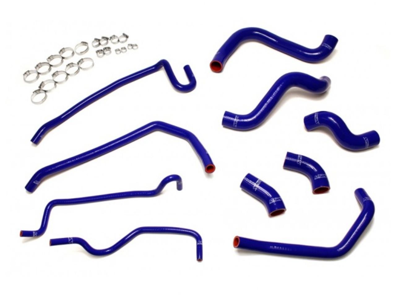 HPS Blue Reinforced Silicone Radiator and Heater Hose Kit Coolant Ford 11-14 Mustang GT 5.0L V8 & Boss 302