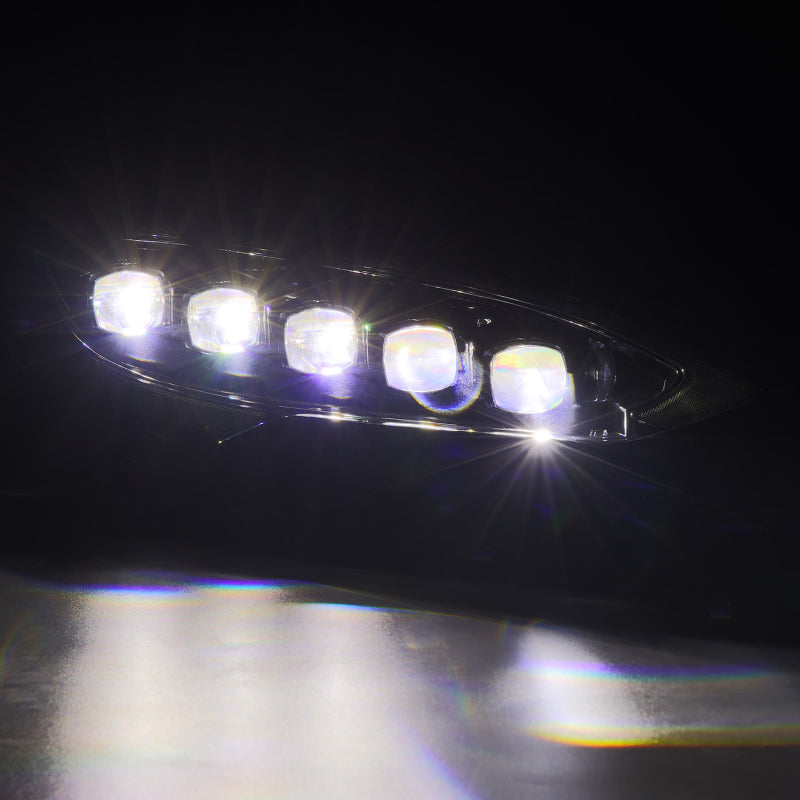 AlphaRex 12-21 Tesla Model S NOVA LED Proj Headlights Alpha-Black w/Actv Light & Seq.Sig / SB DRL 880878