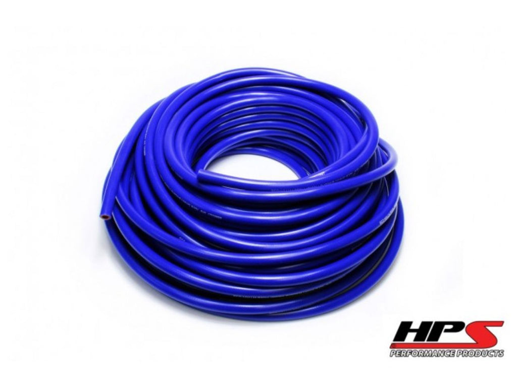 HPS High Temp 1/2"ID(13mm)Reinforced Silicone Heater Hose Blue 25Ft Roll