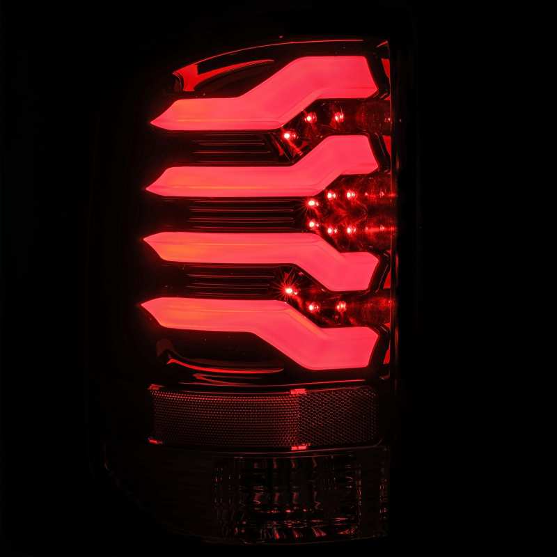 AlphaRex 14-18 GMC Sierra 1500 PRO-Series LED Tail Lights Jet Black 630010