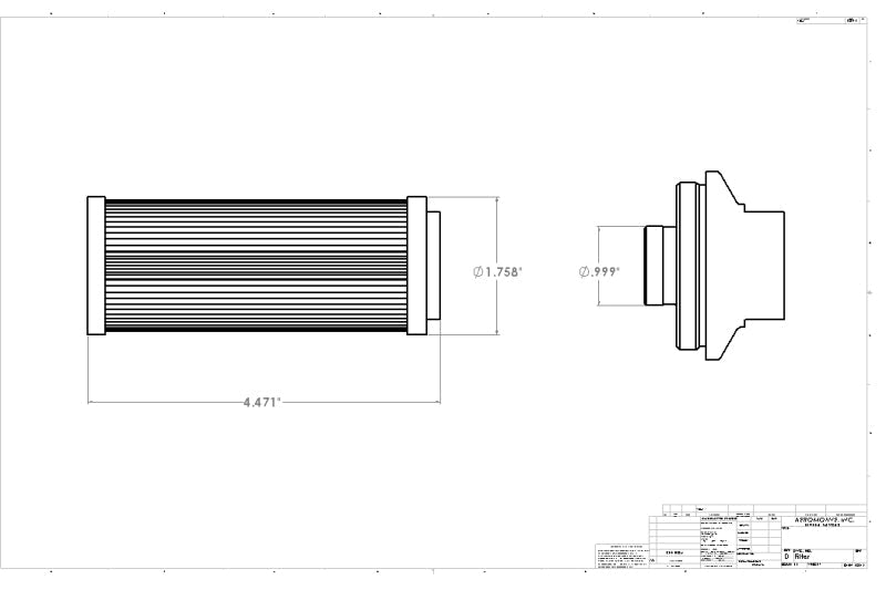 Aeromotive ORB-12 Shutoff Valve Fuel Filter