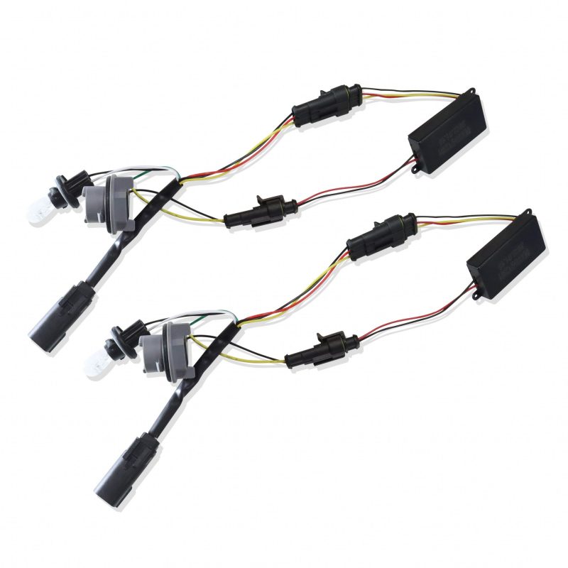 AlphaRex 19-22 Dodge Ram 2500/3500 Stock LED Tail Light to AlphaRex Tail Light Converters - Pair 640013