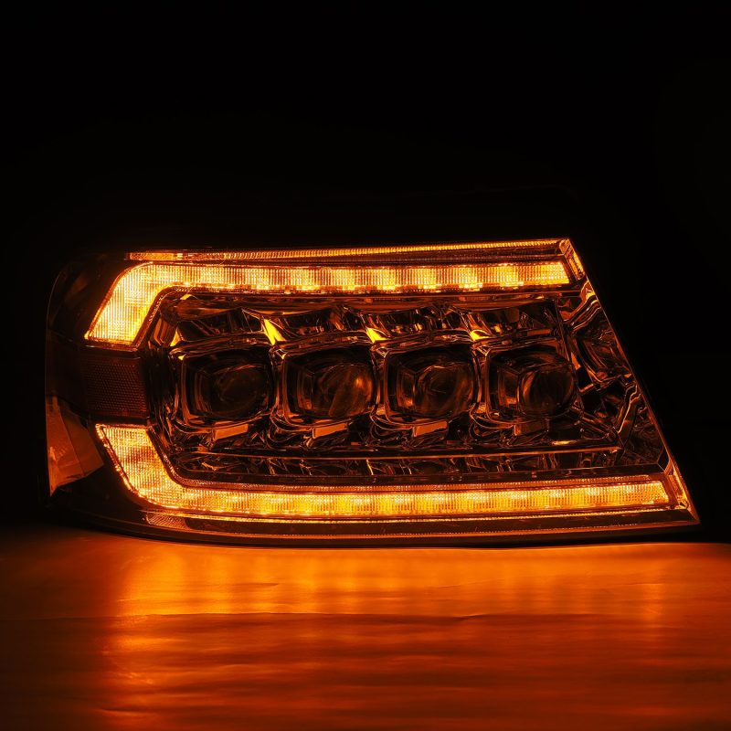 AlphaRex 04-08 Ford F150 / 06-08 Lincoln Mark LT NOVA LED Proj Headlights Chrome w/Activ Light/Seq 880129
