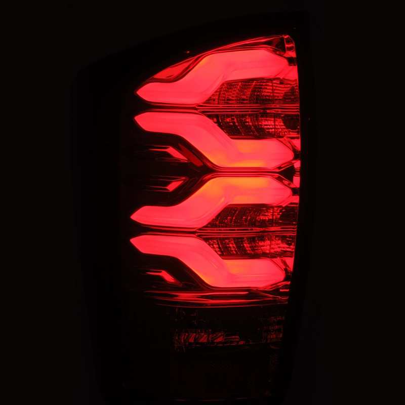 AlphaRex 16-20 Toyota Tacoma PRO-Series LED Tail Lights Jet Black 680010