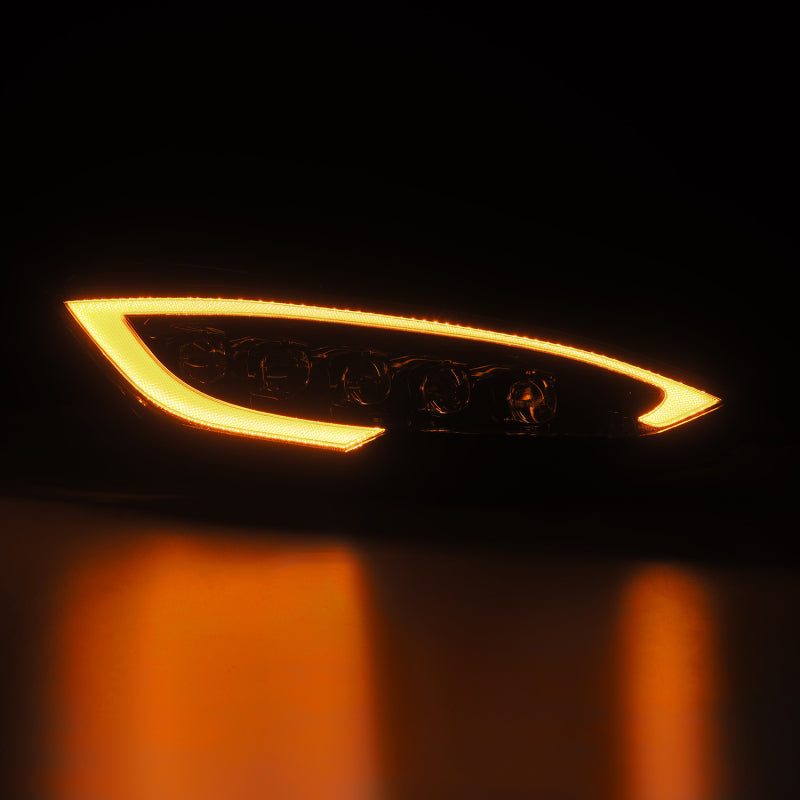 AlphaRex 12-21 Tesla Model S NOVA LED Proj Headlights Alpha-Black w/Actv Light & Seq.Sig / SB DRL 880878