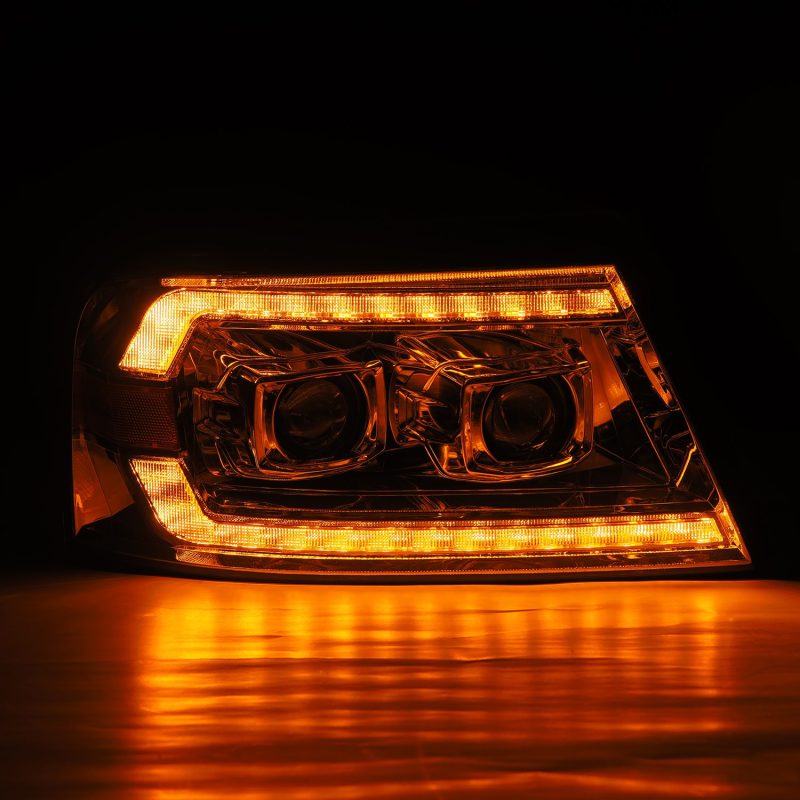 AlphaRex 04-08 Ford F150 PRO-Series Projector Headlights Black w/ Sequential Signal and DRL 880135