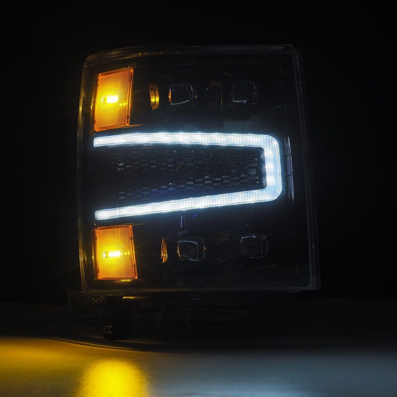 AlphaRex 04-15 Chevy 1500 NOVA-Series LED Proj Headlights Alpha BL w/Activ Light/Seq Signal & SB DRL 880241