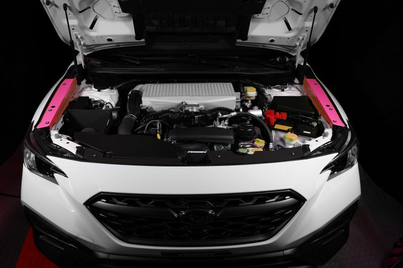 Perrin [22-25 WRX] Fender Shroud Set - Hyper Pink | PSP-ENG-551HP