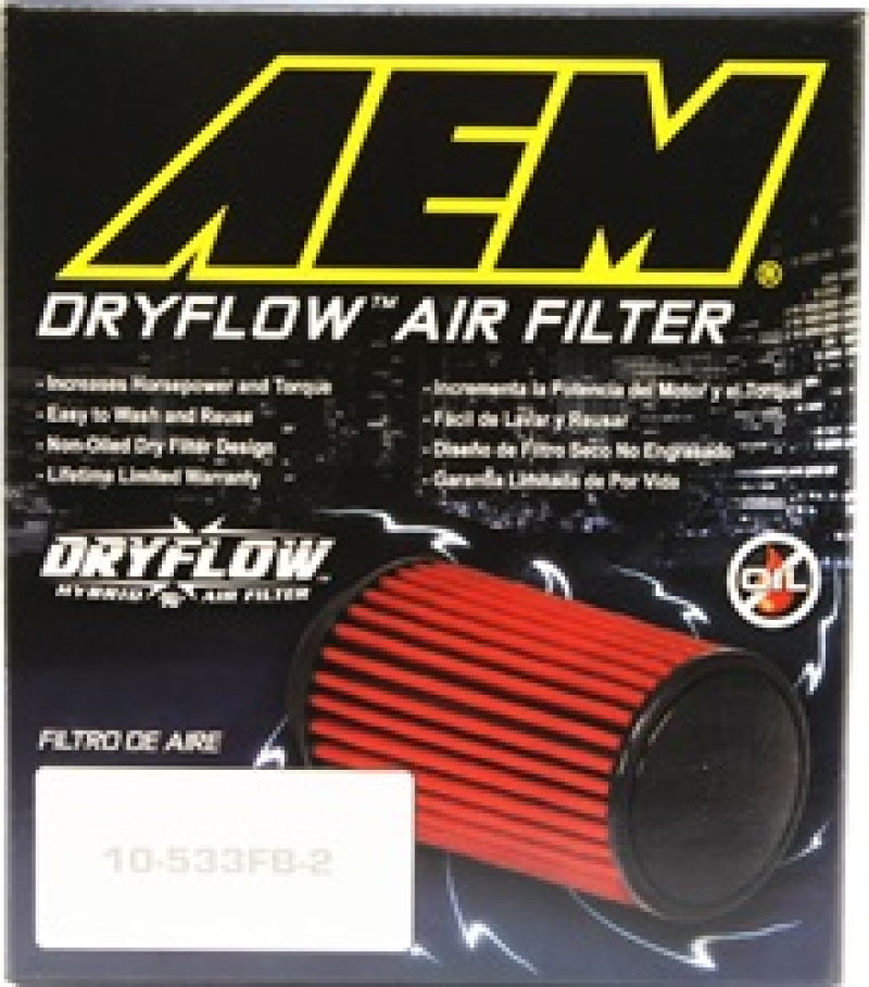 AEM Induction AEM 2.50 inch Short Neck 5 inch Element Filter Replacement 21-201DK
