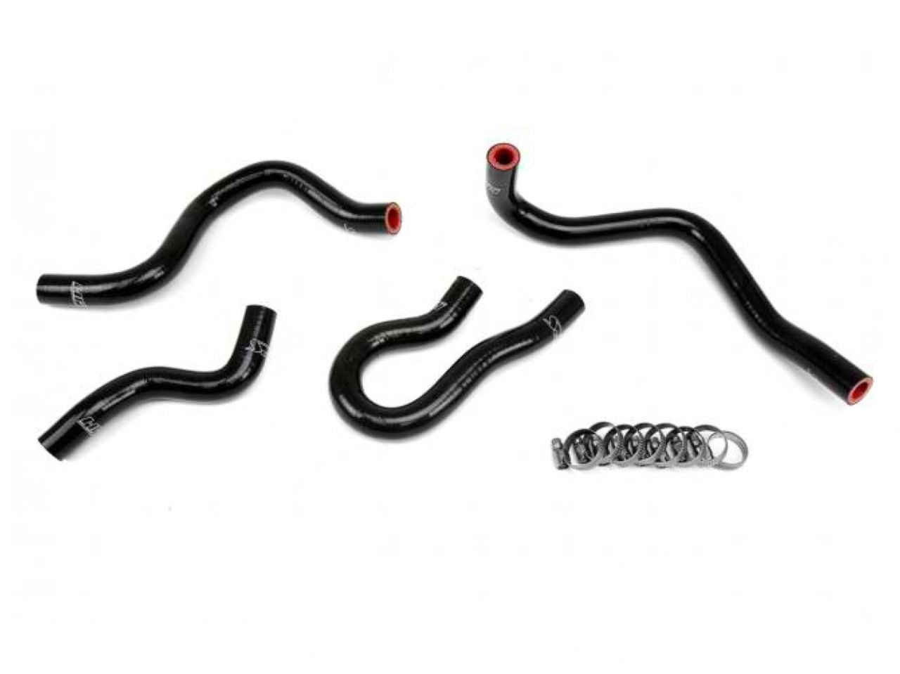HPS Reinforced Black Silicone Heater Hose Kit Coolant Honda 99-00 Civic EM1 Si B16 1.6L DOHC