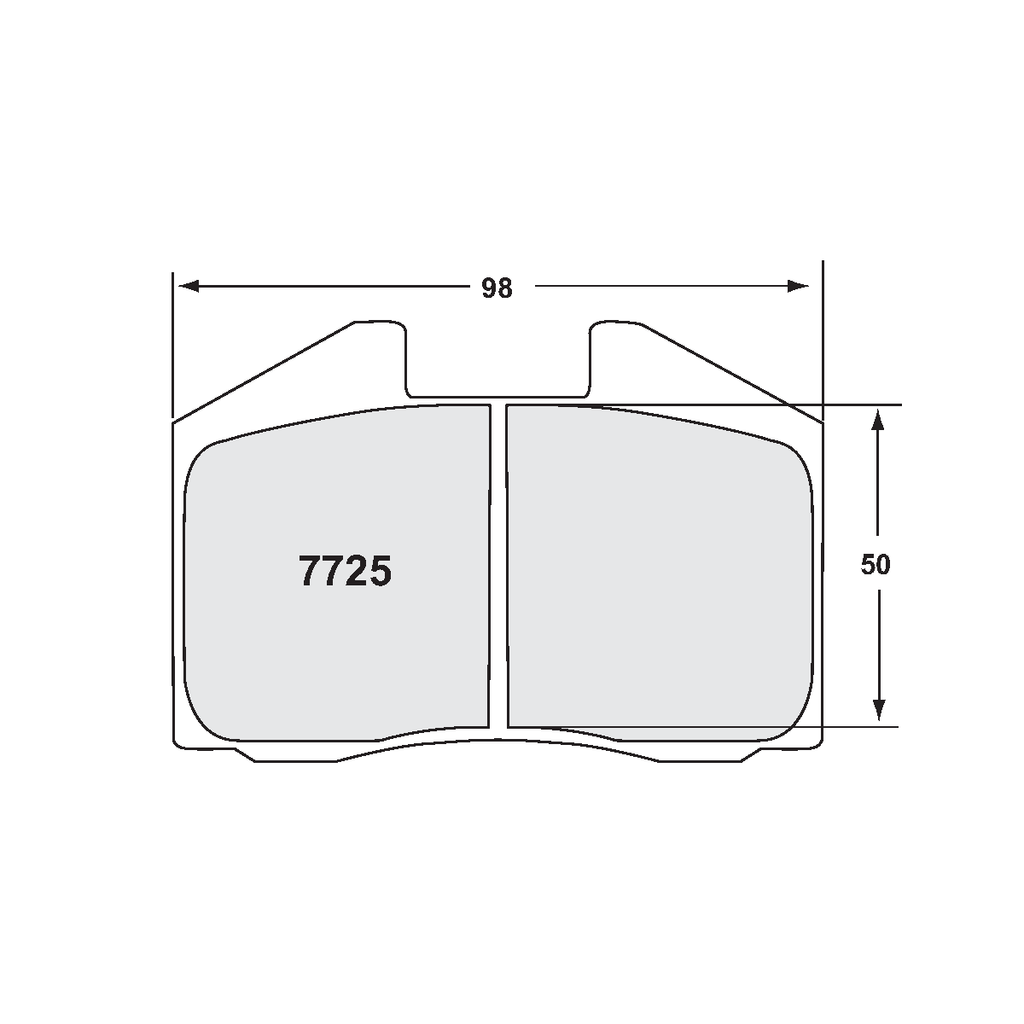PFC Porsche / Ferrari Front & Rear Brake Pads - 08 Compound - 7725.08.18.44 (0345-shape)