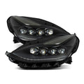 AlphaRex 17-22 Tesla Model 3/20-23 Model Y NOVA LED Proj Headlights Alpha-Blk w/Actv Lgt & Seq.Sig 880859