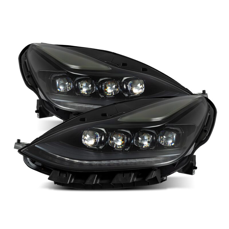 AlphaRex 17-22 Tesla Model 3/20-23 Model Y NOVA LED Proj Headlights Alpha-Blk w/Actv Lgt & Seq.Sig 880859